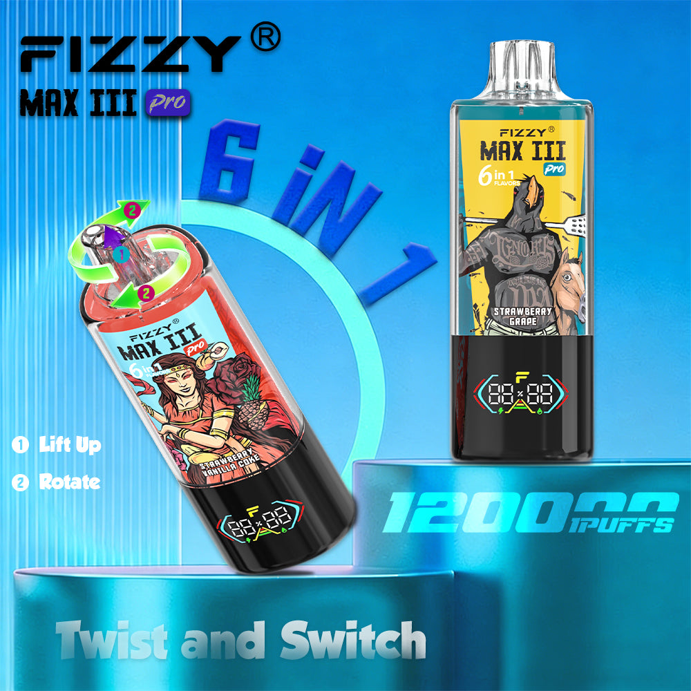 EU Warehouse FIZZY MAX III PRO 120K Puffs Disposable Vape Wholesale - [VzVape.com]