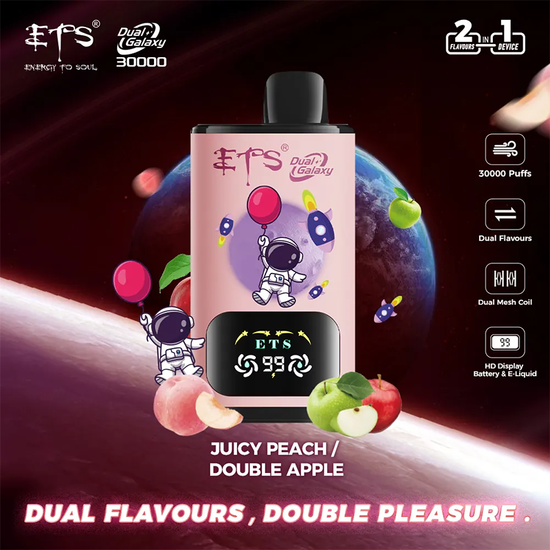 ETS Dual Galaxy 30000 Puffs Disposable Vape Wholesale - Vapz Vape Wholesale