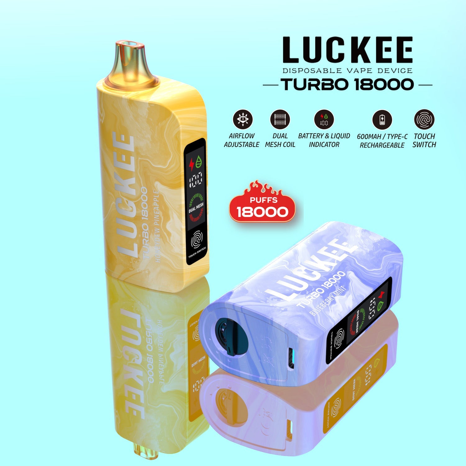 LUCKEE TURBO 18000 Puffs Disposable Vape Wholesale - VZVAPE