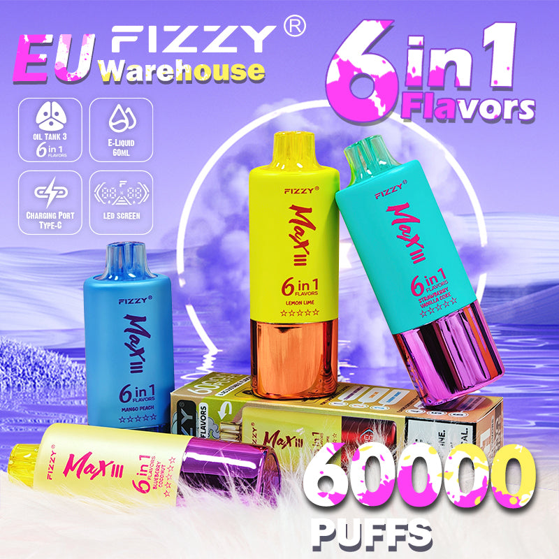 FIZZY 6IN1 60000 Puffs Disposable Vape Wholesale - Vapz Vape Wholesale