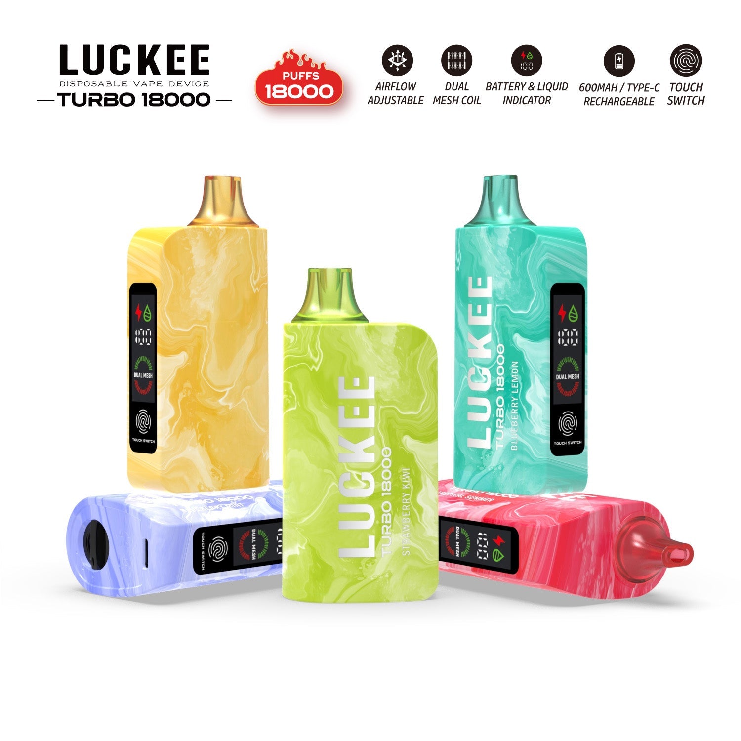 LUCKEE TURBO 18000 Puffs Disposable Vape Wholesale - Vapz Vape Wholesale