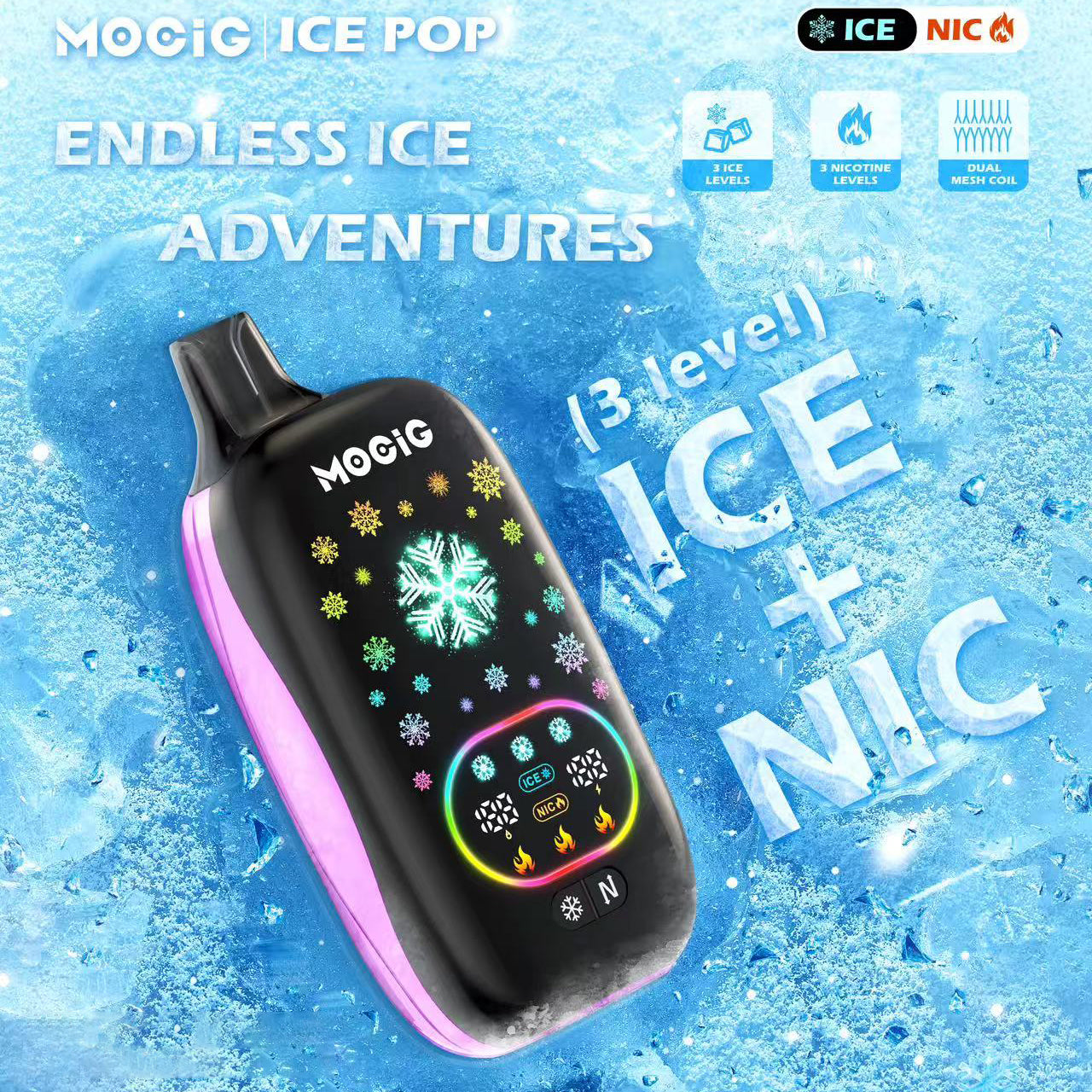 MOCIG ICE POP 50000 Puffs Disposable Vape Wholesale - Vapz Vape Wholesale