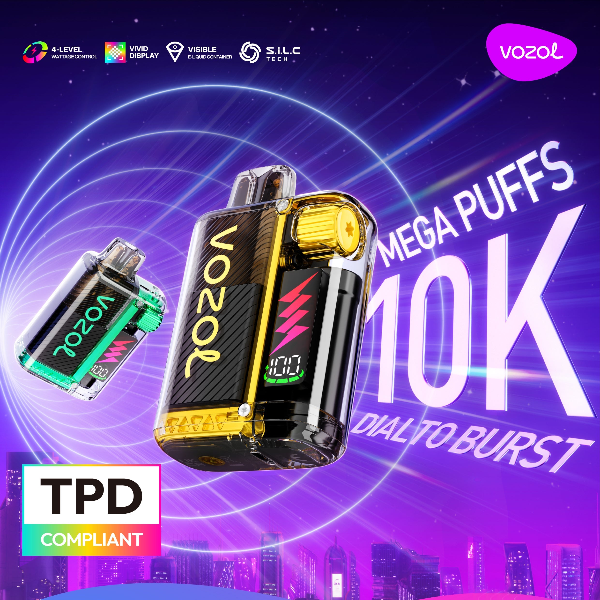 VOZOL VISTA 10000 Puffs Disposable Vape Wholesale - Vapz Vape Wholesale