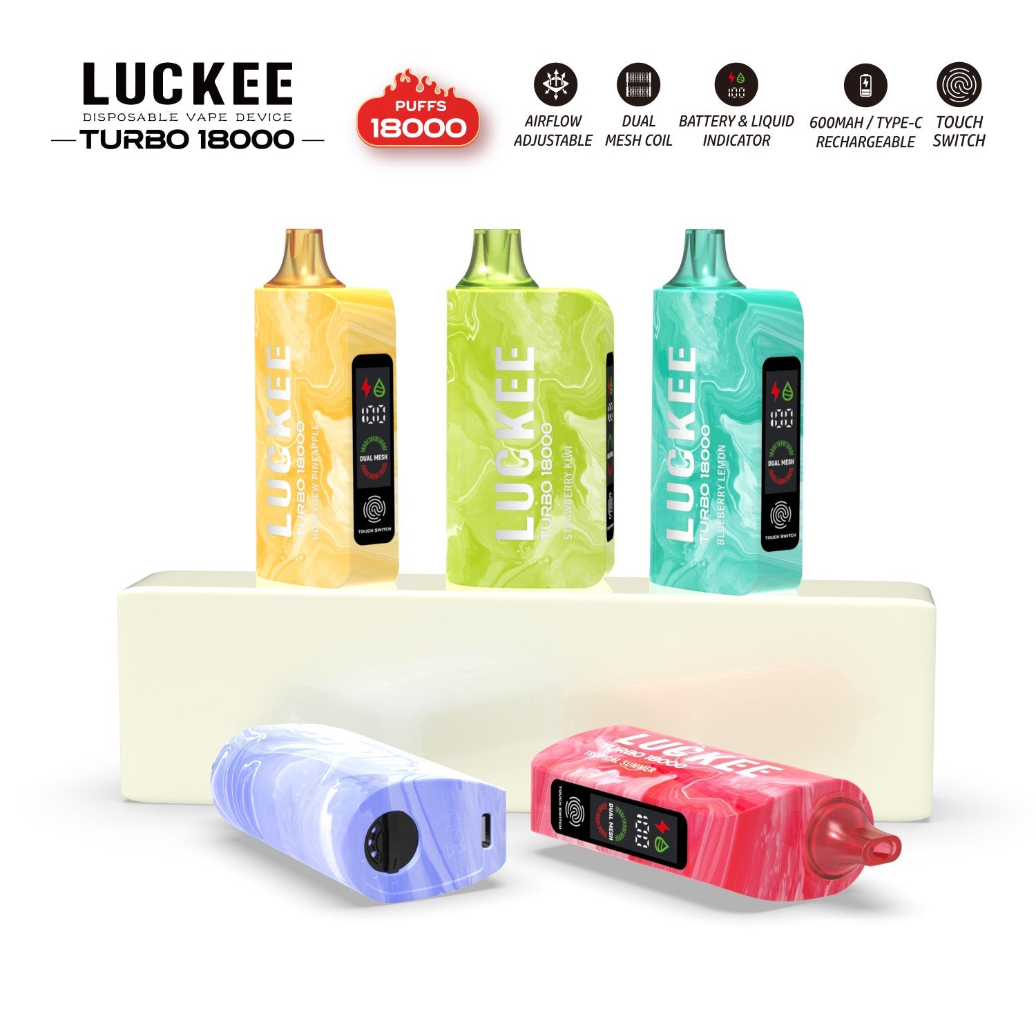 LUCKEE TURBO 18000 Puffs Disposable Vape Wholesale - VZVAPE