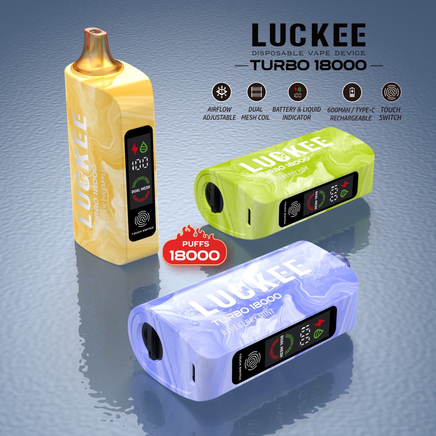 LUCKEE TURBO 18000 Puffs Disposable Vape Wholesale - VZVAPE