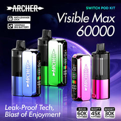 ARCHER VISIBLE MAX 60000 Puffs 20ml Disposable Vape Wholesale - VZVAPE
