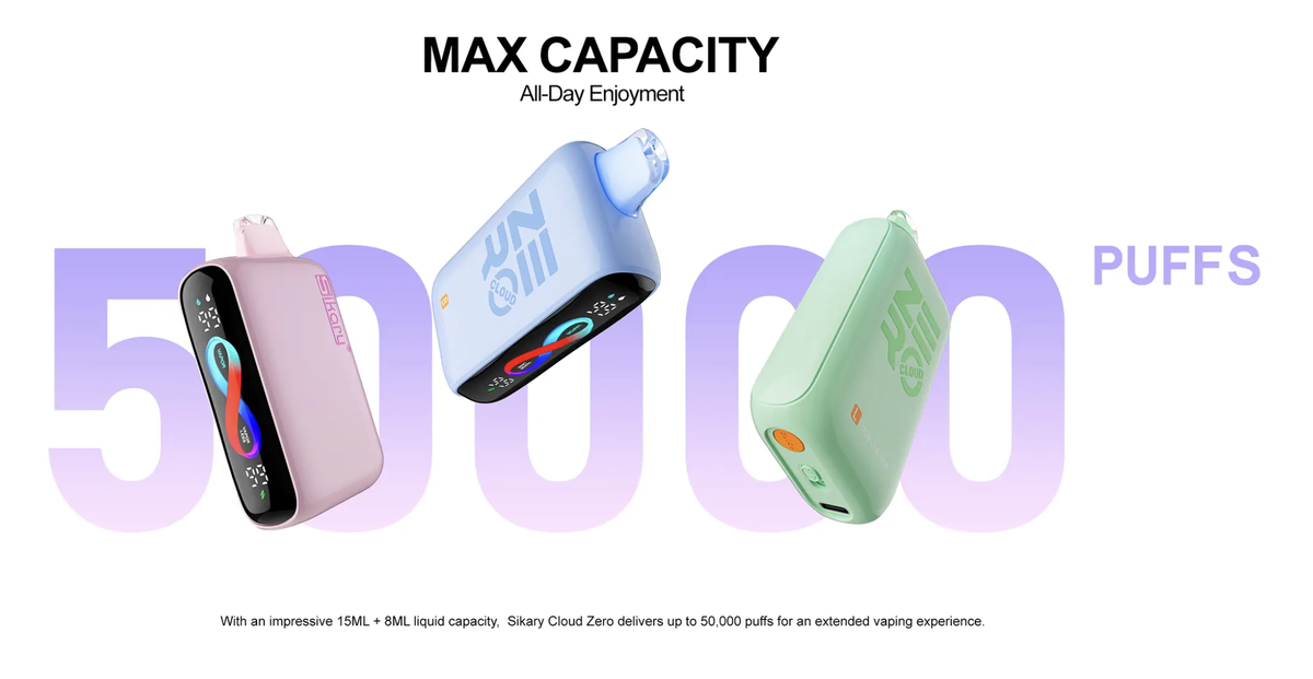 Sikary Cloud Zero 50000 Puffs Smoke-Free Disposable Vape Wholesale - VZVAPE