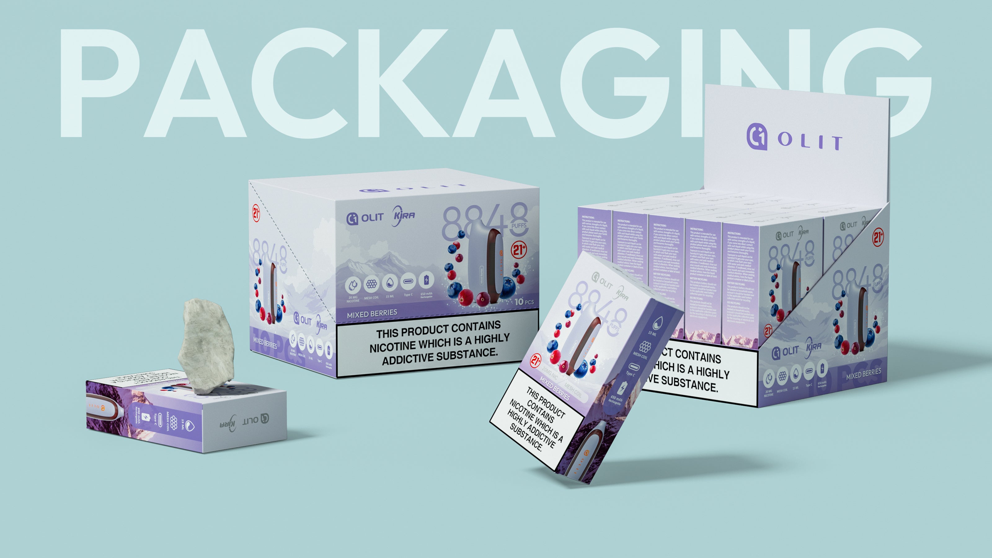 OLIT KIRA 8848 Puffs Disposable Vape Wholesale - Vapz Vape Wholesale