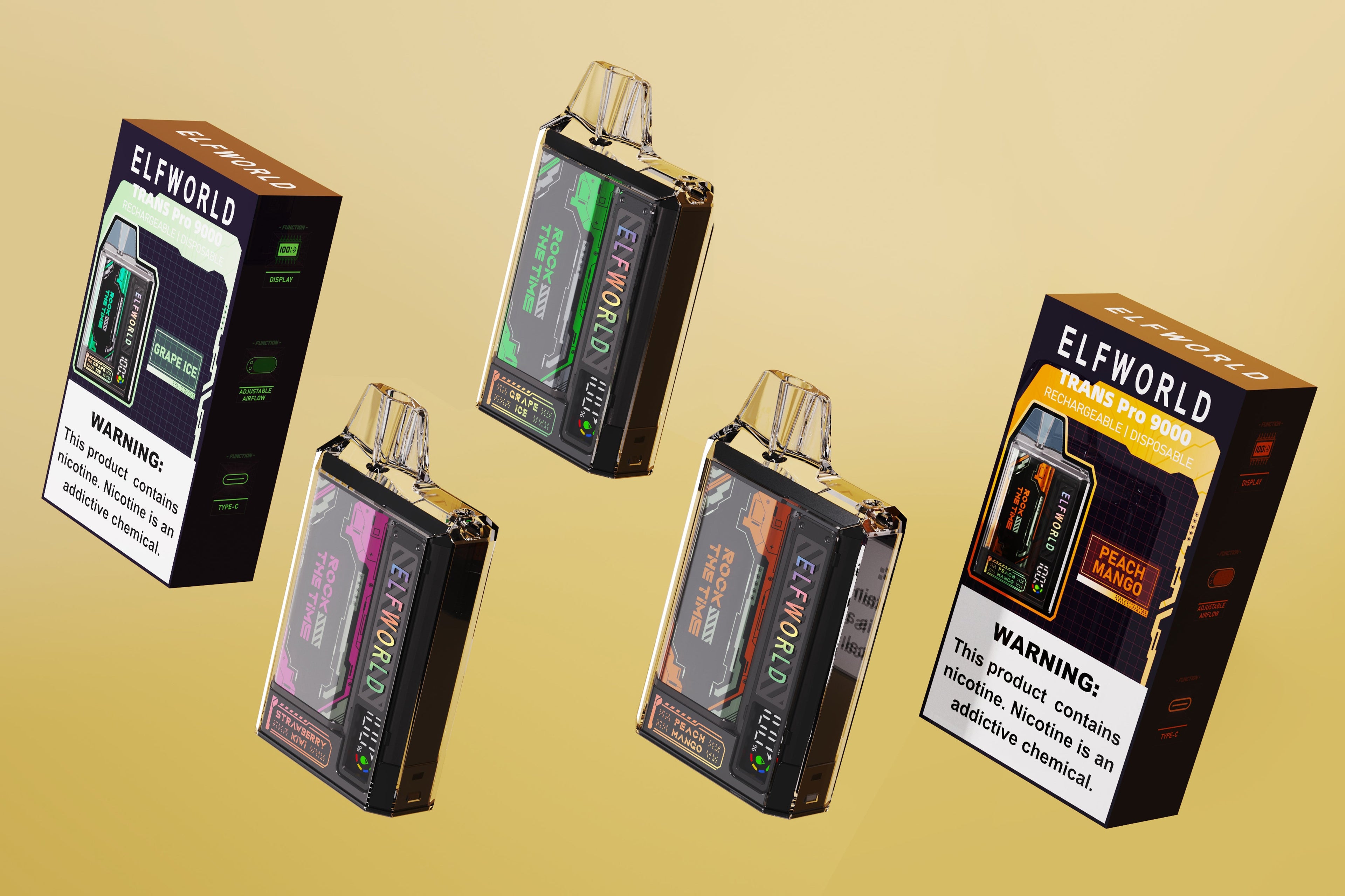 ELFWORLD TRANS PRO 9000 Puffs Disposable Vape Wholesale - Vapz Vape Wholesale