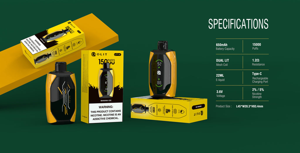 OLIT LTX 15000 Puffs Disposable Vape Wholesale - Vapz Vape Wholesale