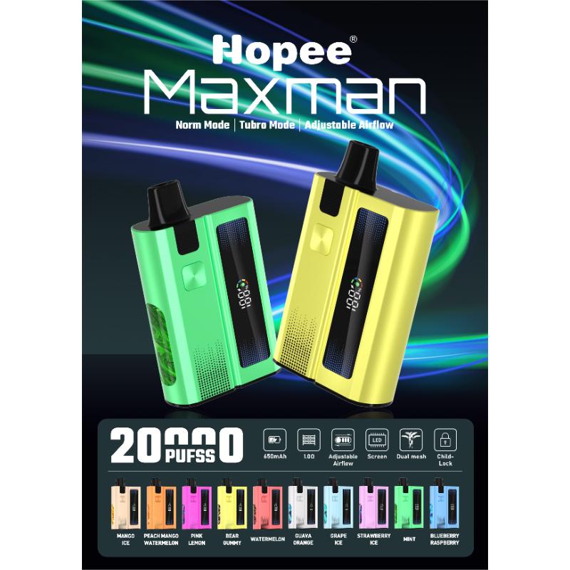 HOPEE Maxman 20000 Puffs Disposable Vape Wholesale - VZVAPE