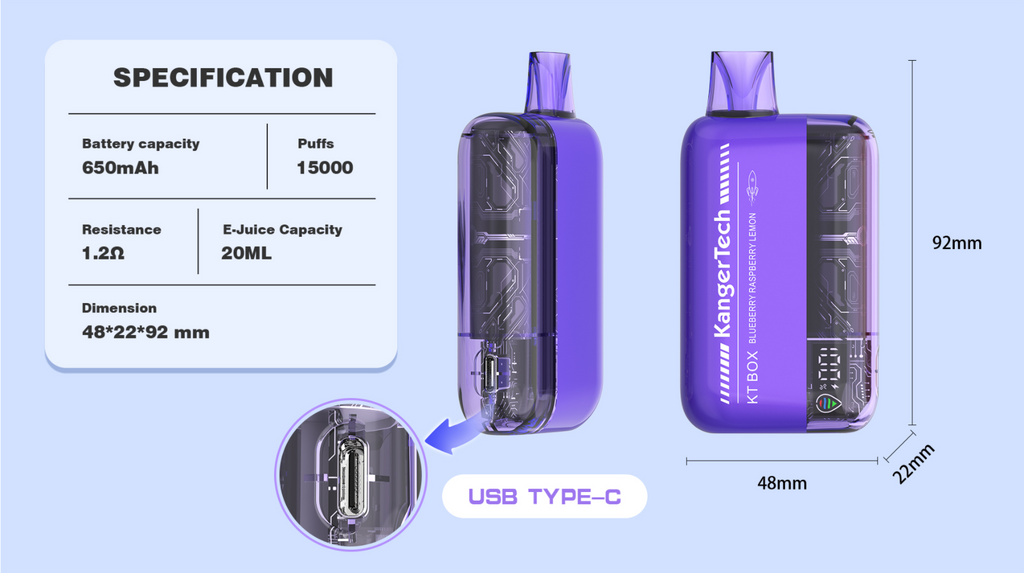 Kangertech  KTBox 15000 Puffs Disposable Vape Wholesale - Vapz Vape Wholesale
