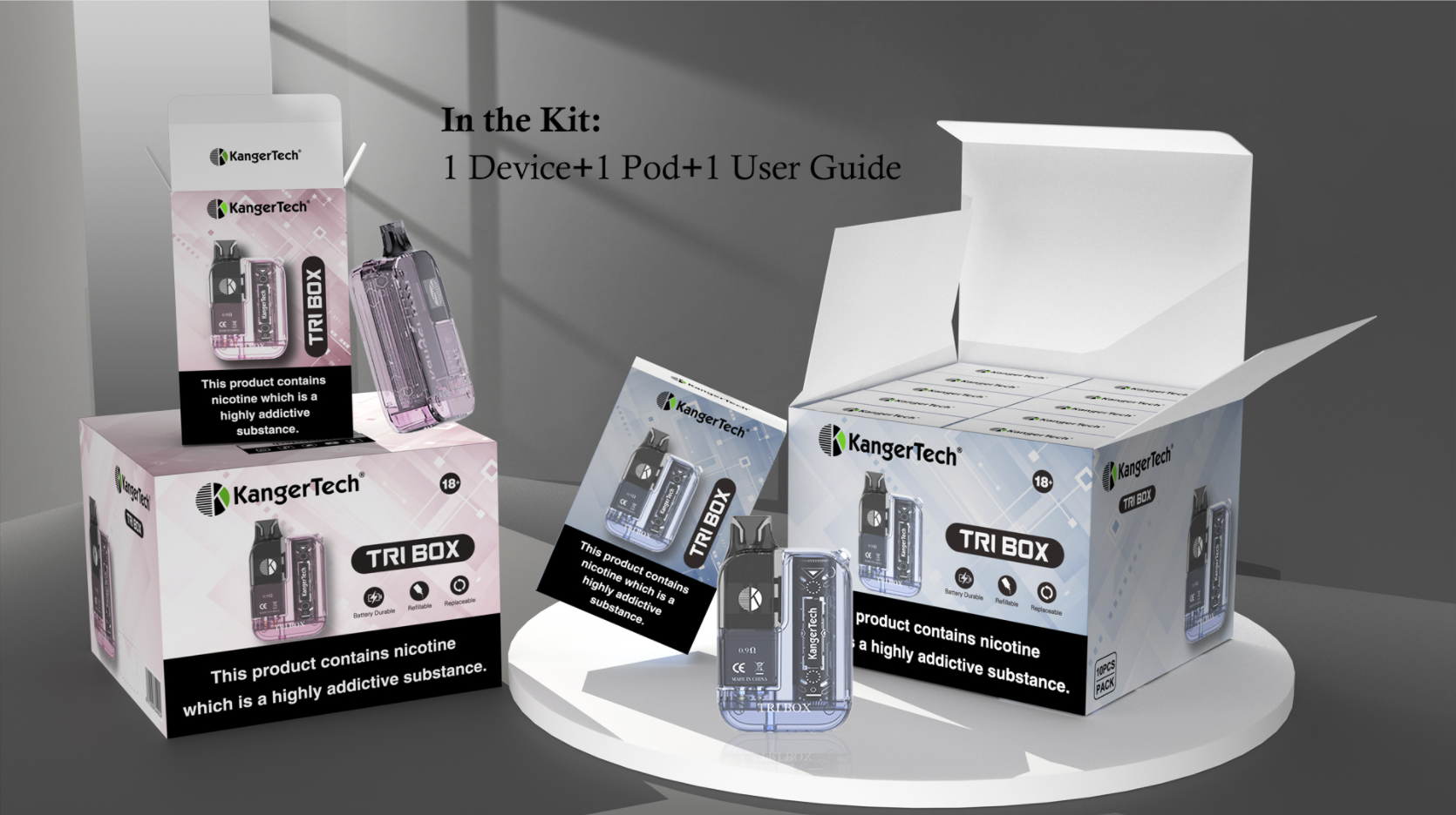 Kangertech TriBox 4ml Refillable Vape Wholesale - VZVAPE