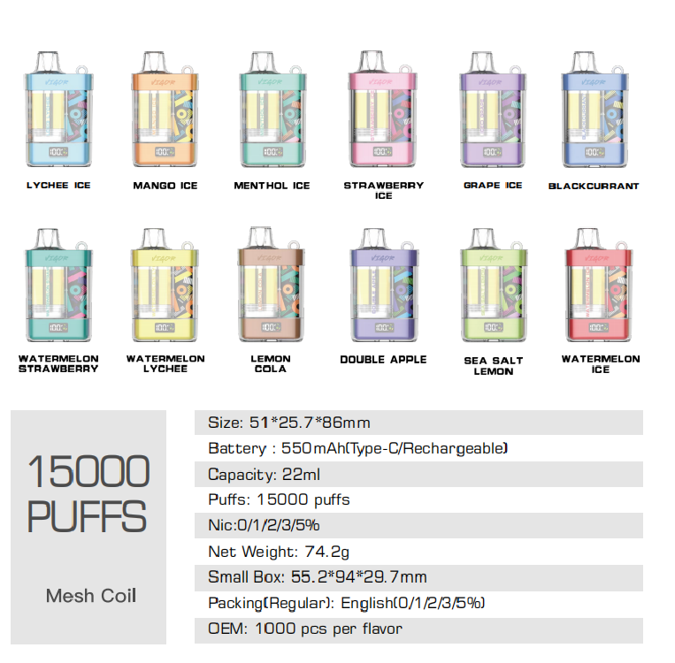 LAVIE VIGOR 15000 Puffs Disposable Vape Wholesale - VZVAPE