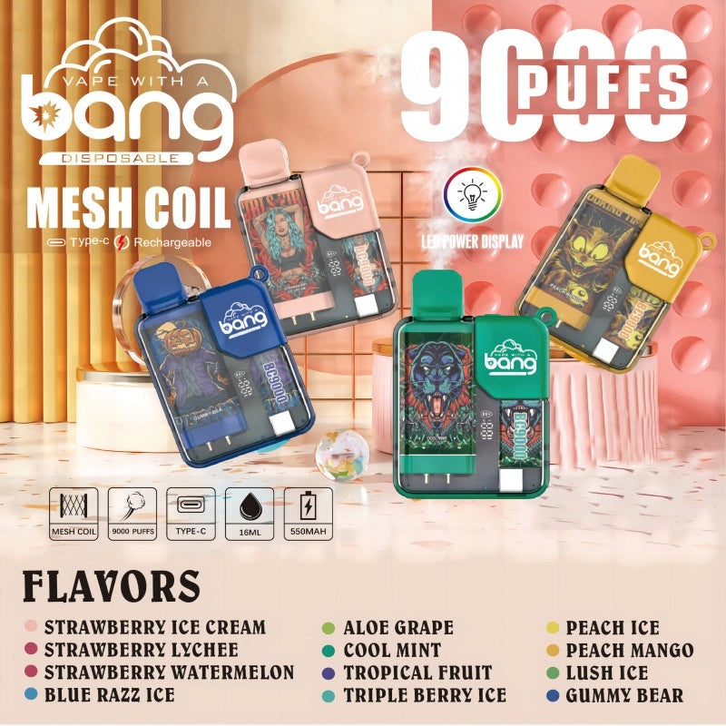 BANG Pyne 9000 Puffs Disposable Vape Wholesale - VZVAPE