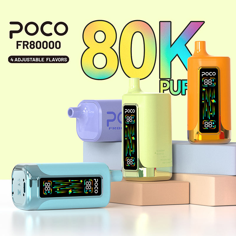 EU Warehouse POCO FR 80000 Puffs Disposable Vape Wholesale