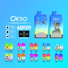 OKSO Double Flavors 60000 Puffs Disposable Vape Wholesale - VZVAPE