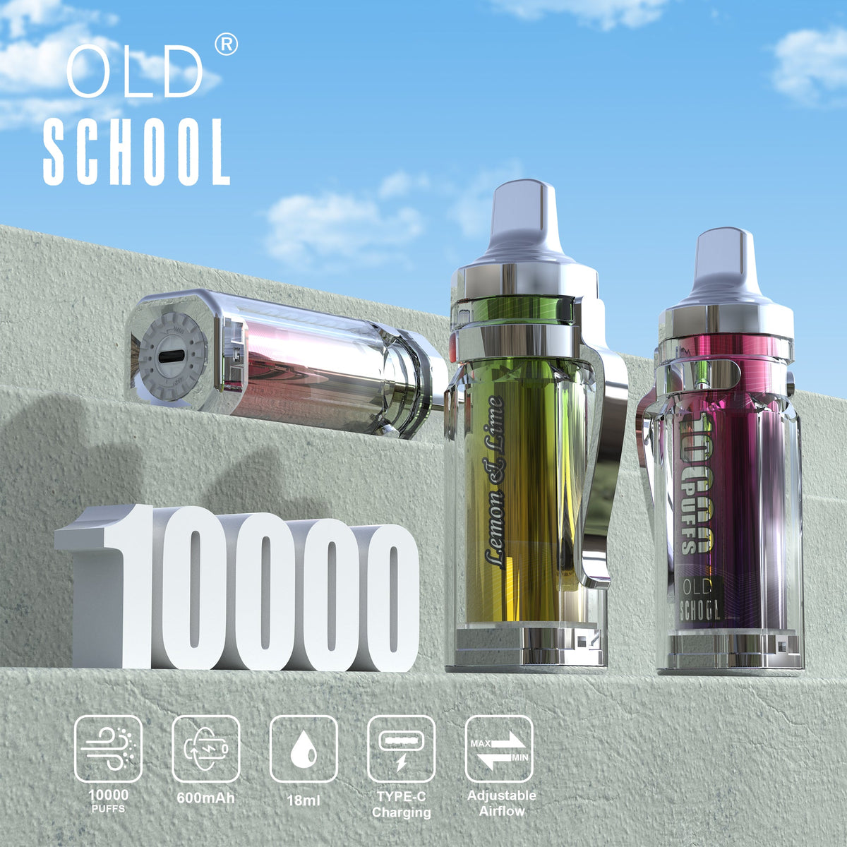 OLD School KP10000 Puffs Disposable Vape Wholesale - VZVAPE