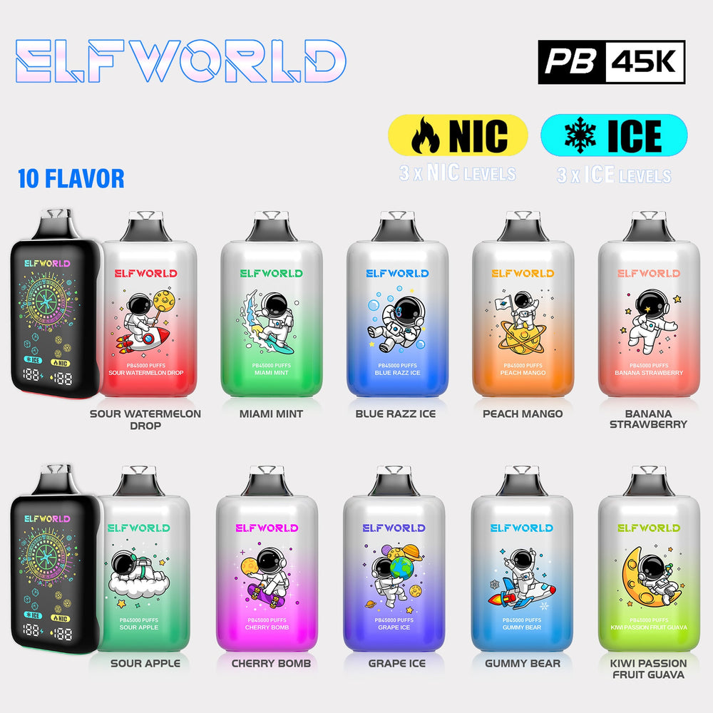 ELF WORLD PB45000 Puffs Disposable Vape Wholesale - [VzVape.com]