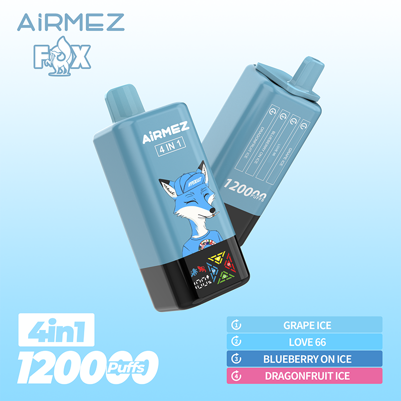 EU Warehouse Airmez FOX 4 IN 1 120000 Puffs Disposable Vape Wholesale   VzVape Wholesale