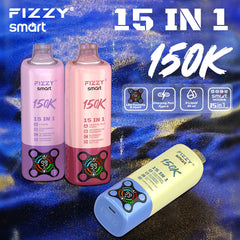 EU Warehouse FIZZY SMART 15 IN 1 150k Puffs 80ml Disposable Vape Wholesale - [VzVape.com]