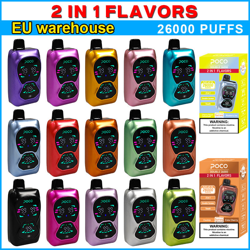 EU Warehouse POCO DOUBLE 26000 Puffs Disposable Vape Wholesale - [VzVape.com]