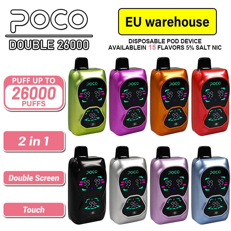 EU Warehouse POCO DOUBLE 26000 Puffs Disposable Vape Wholesale - [VzVape.com]
