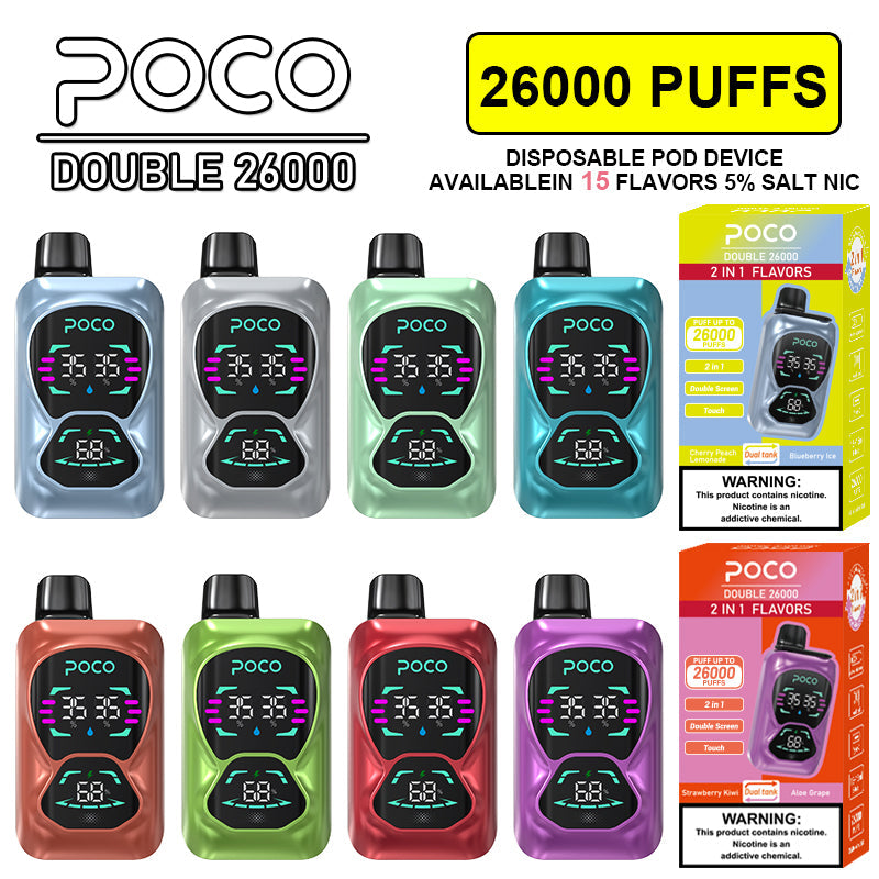 EU Warehouse POCO DOUBLE 26000 Puffs Disposable Vape Wholesale - [VzVape.com]