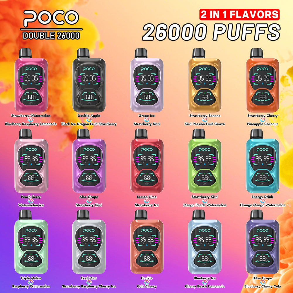 EU Warehouse POCO DOUBLE 26000 Puffs Disposable Vape Wholesale - [VzVape.com]