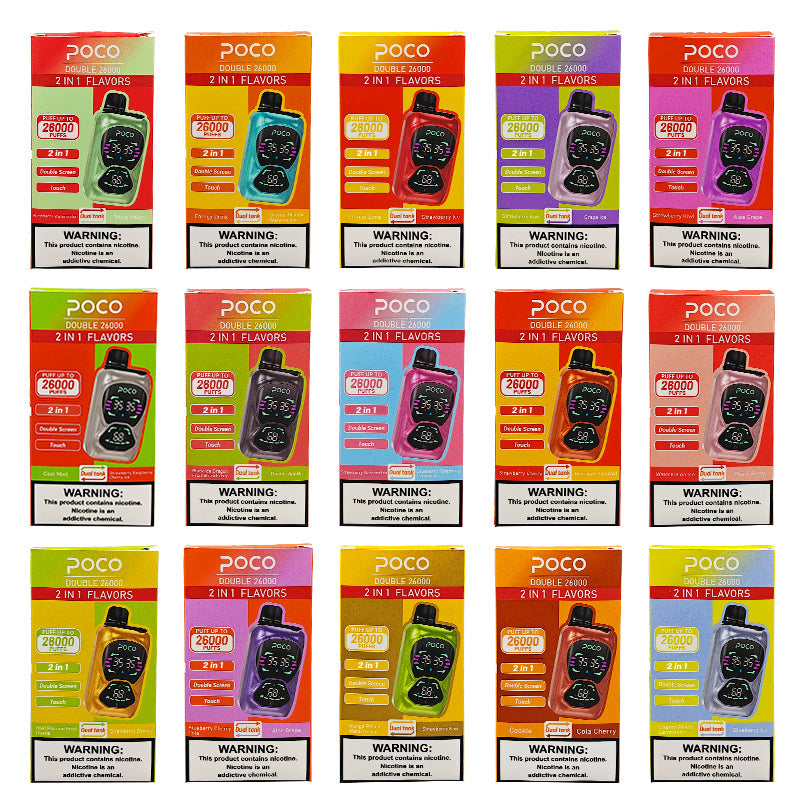 EU Warehouse POCO DOUBLE 26000 Puffs Disposable Vape Wholesale - [VzVape.com]