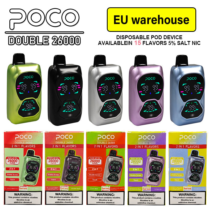 EU Warehouse POCO DOUBLE 26000 Puffs Disposable Vape Wholesale - [VzVape.com]