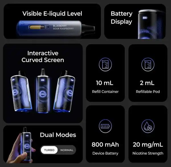 Lost Mary Nera Fullview 70000 Puffs Disposable Vape Wholesale - Vapz Vape Wholesale