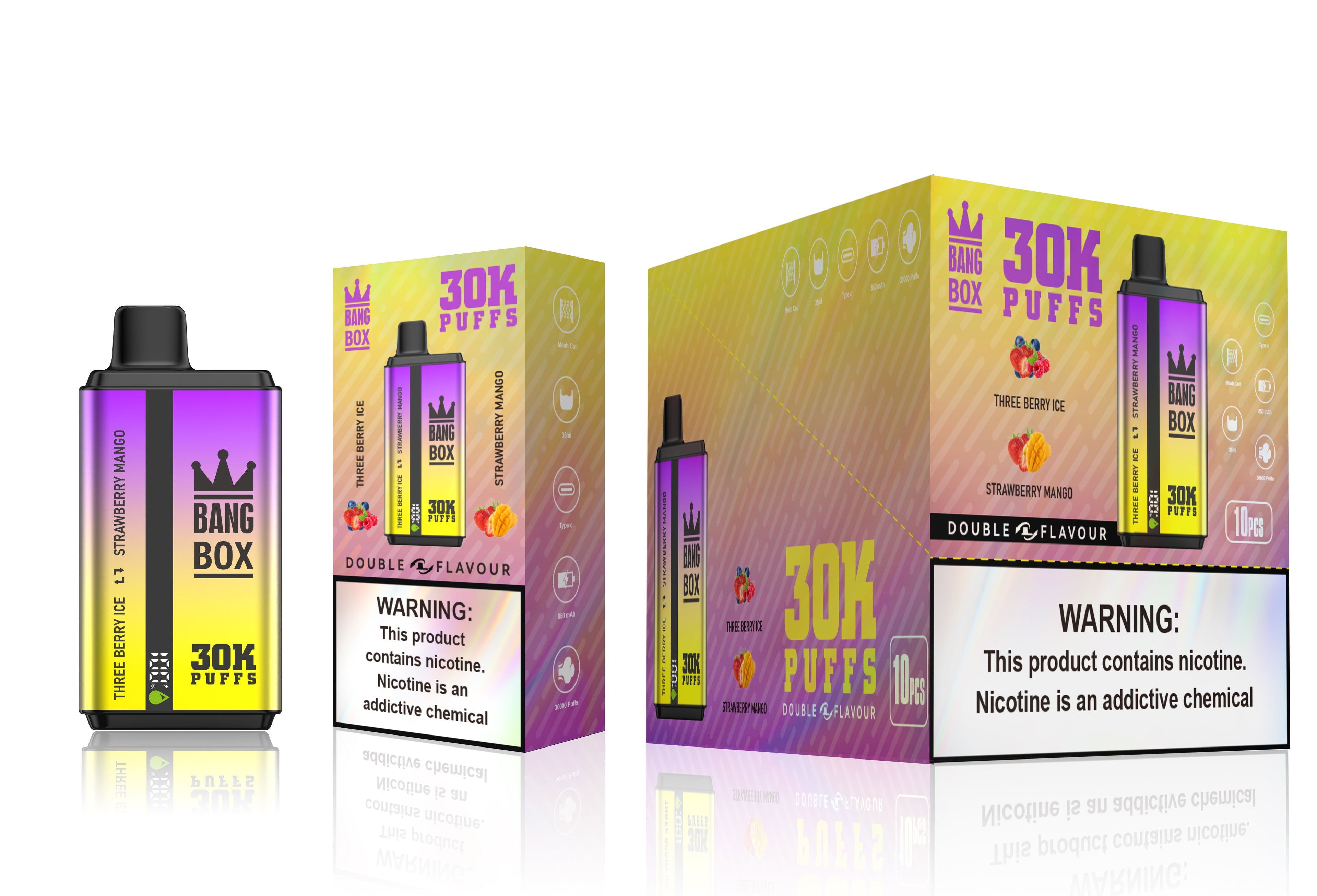 BANGBOX 30000 Puffs Double Flavor Disposable Vape Wholesale - Vapz Vape Wholesale