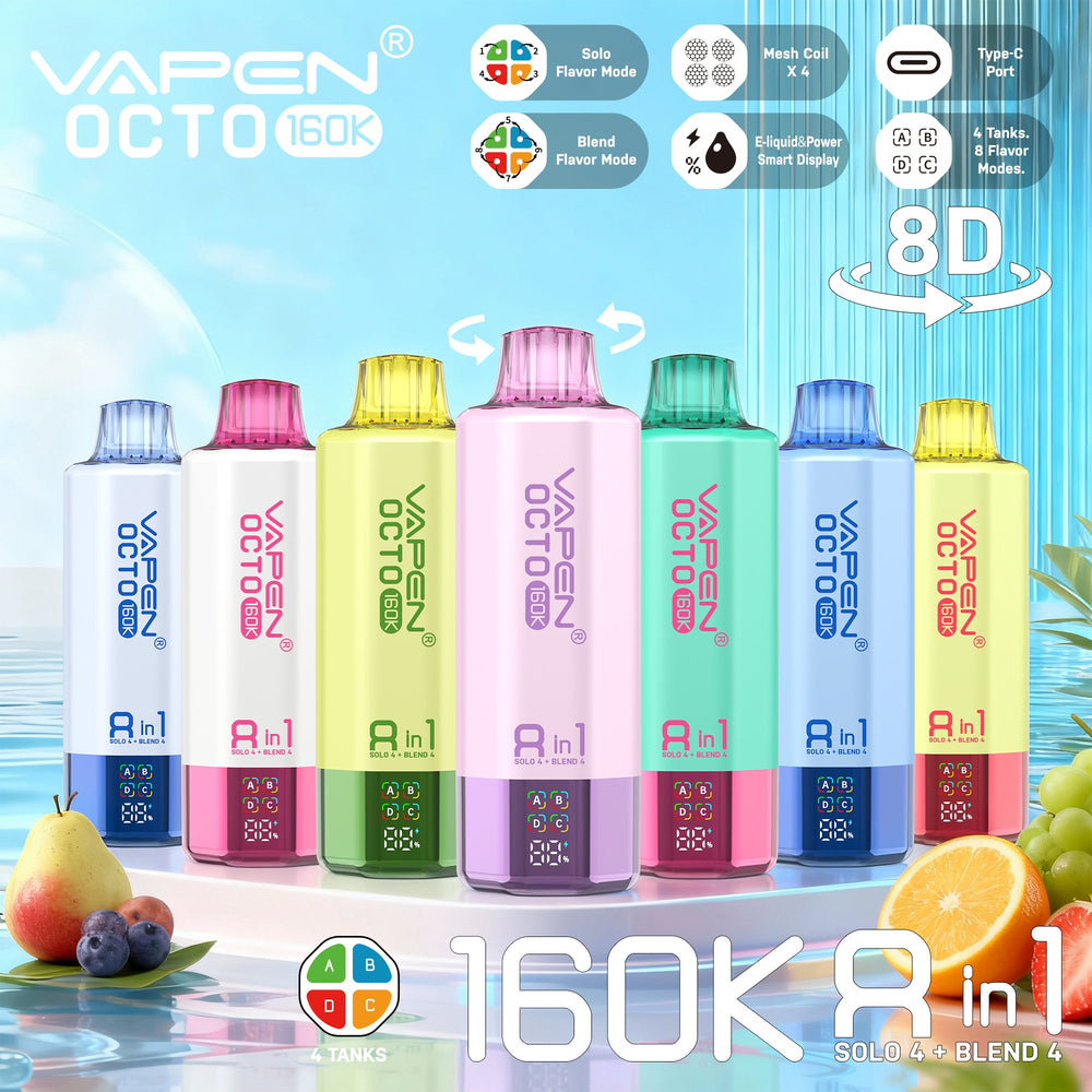 EU Warehouse VAPEN OCTO 8IN1 160K Puffs  Disposable Vape Wholesale - [VzVape.com]