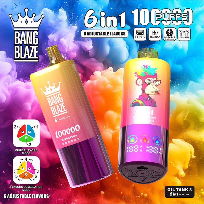 EU Warehouse BANG BLAZE 6 IN 1 100k Puffs Disposable Vape Wholesale - [VzVape.com]