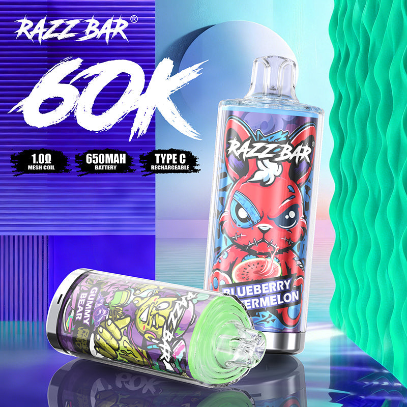 EU Warehouse Razz Bar 60000 puffs Disposable Vape Wholesale - [VzVape.com]