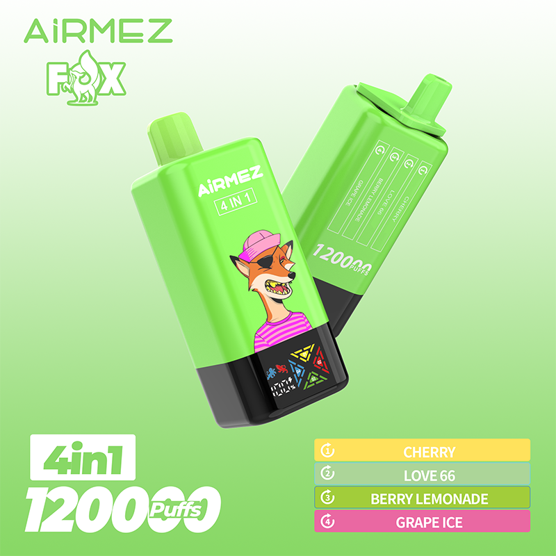 EU Warehouse Airmez FOX 4 IN 1 120000 Puffs Disposable Vape Wholesale - Vapz Vape Wholesale