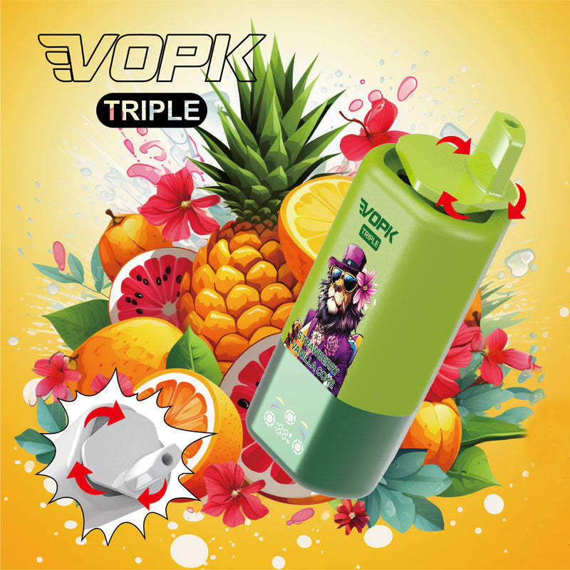 EU Warehouse VOPK Triple 3in1 60000 Puffs Disposable Vape Wholesale - [VzVape.com]