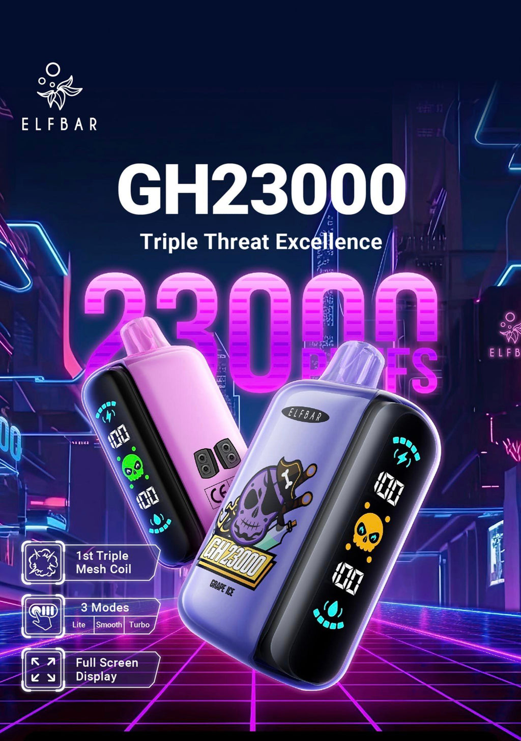 ELF BAR GH23000 Puffs Disposable Vape Wholesale - Vapz Vape Wholesale