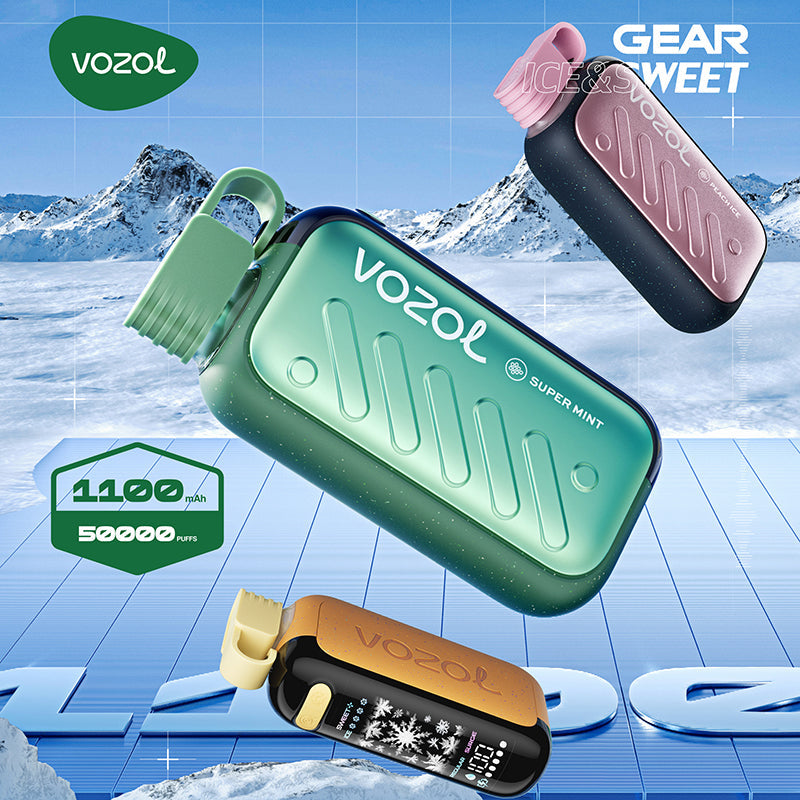 EU Warehouse VOZOL Gear Ice& Sweet 50000Puffs 30ml Disposable Vape Who –  VzVape Wholesale