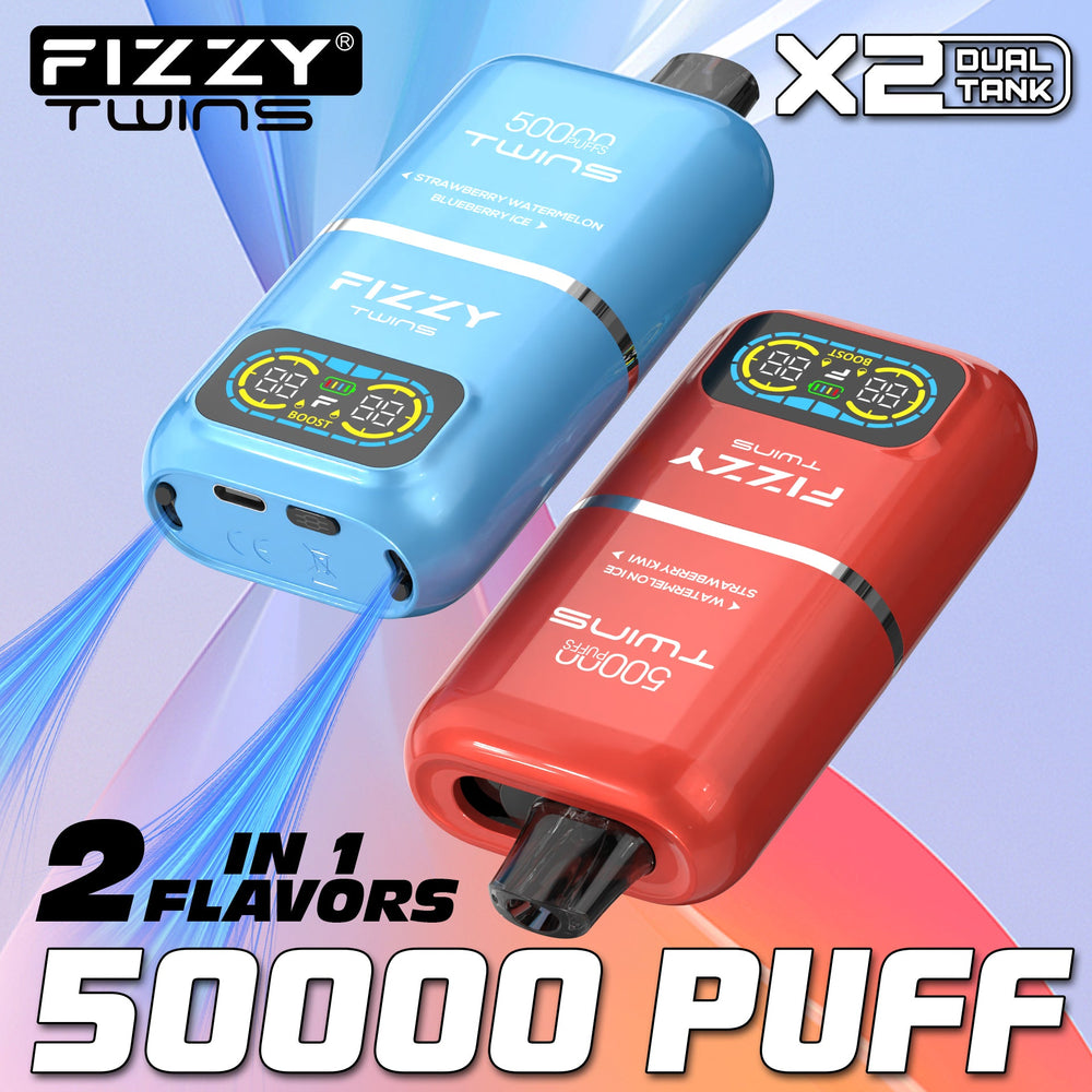 EU Warehouse FIZZY TWINS 50000 Puffs Disposable Vape Wholesale - [VzVape.com]