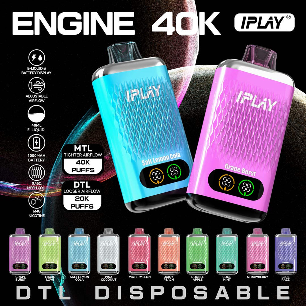 IPLAY ENGINE 40000 Puffs Disposable Vape Wholesale - [VzVape.com]