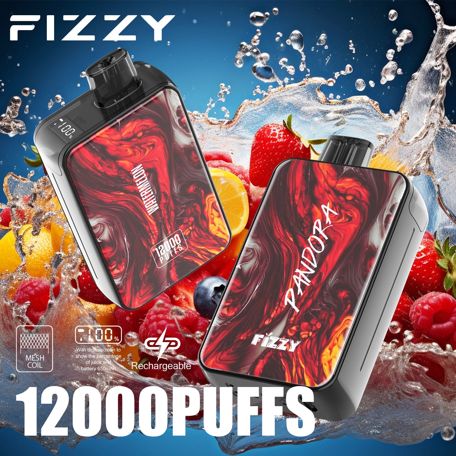 FIZZY PANDORA 12000 Puffs Disposable Vape Wholesale - Vapz Vape Wholesale