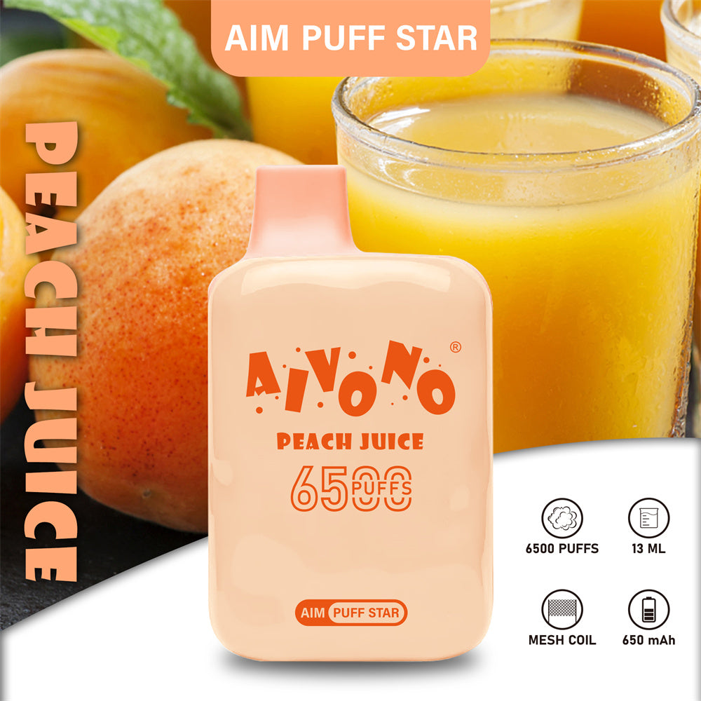 AIVONO AIM  PUFFSTAR 6500Puffs Disposable Vape Wholesale - VZVAPE
