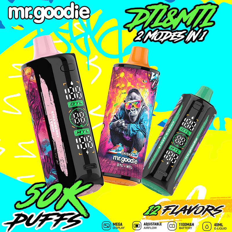 Mr.Goodie MTL DTL 50000 Puffs Disposable Vape Wholesale - VZVAPE