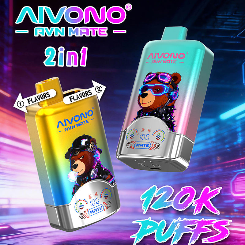 AIVONO AVN  MATE 2 IN 1 120KPuffs 36ml Disposable Vape Wholesale - [VzVape.com]