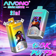 AIVONO AVN  MATE 2 IN 1 120KPuffs 36ml Disposable Vape Wholesale - [VzVape.com]