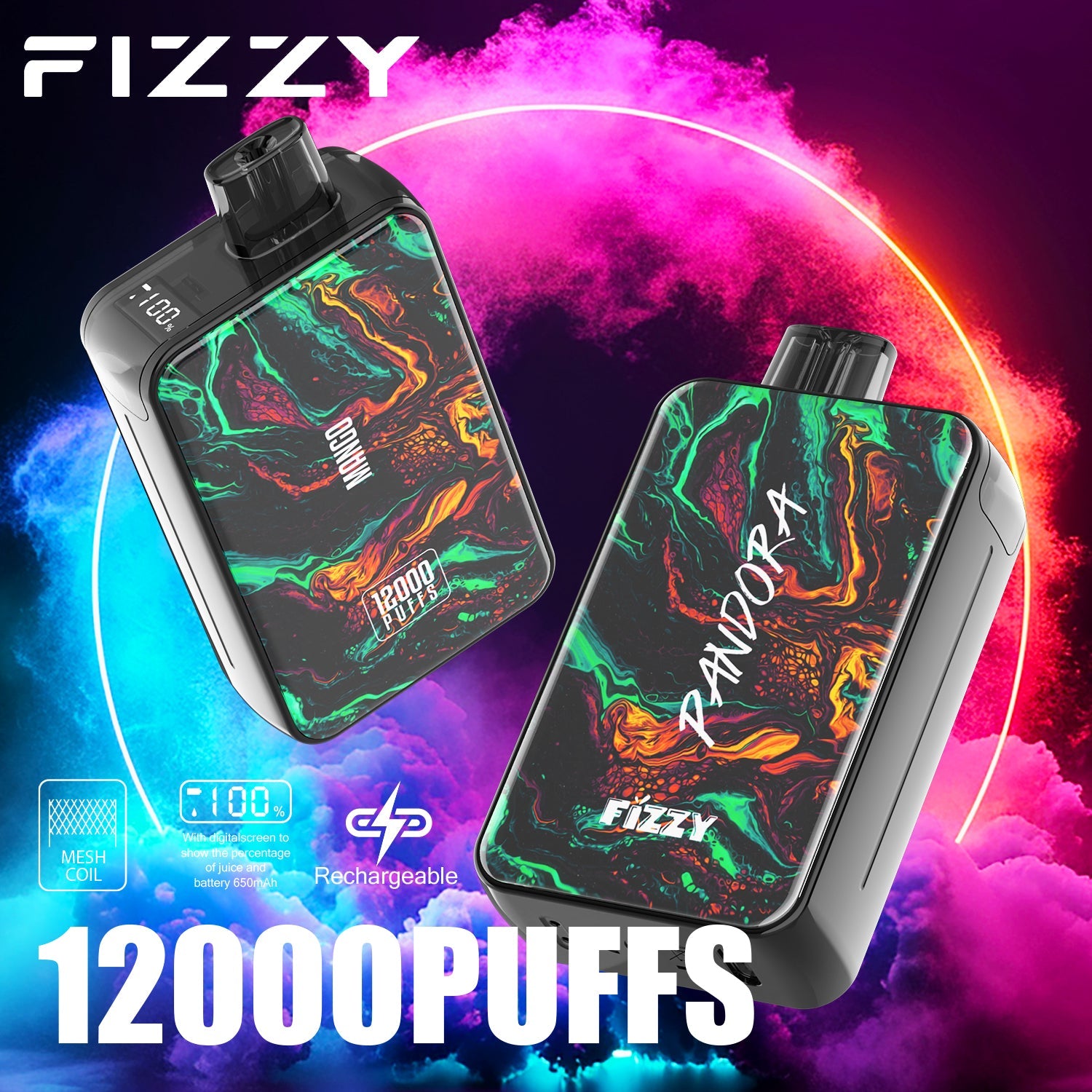 FIZZY PANDORA 12000 Puffs Disposable Vape Wholesale - Vapz Vape Wholesale