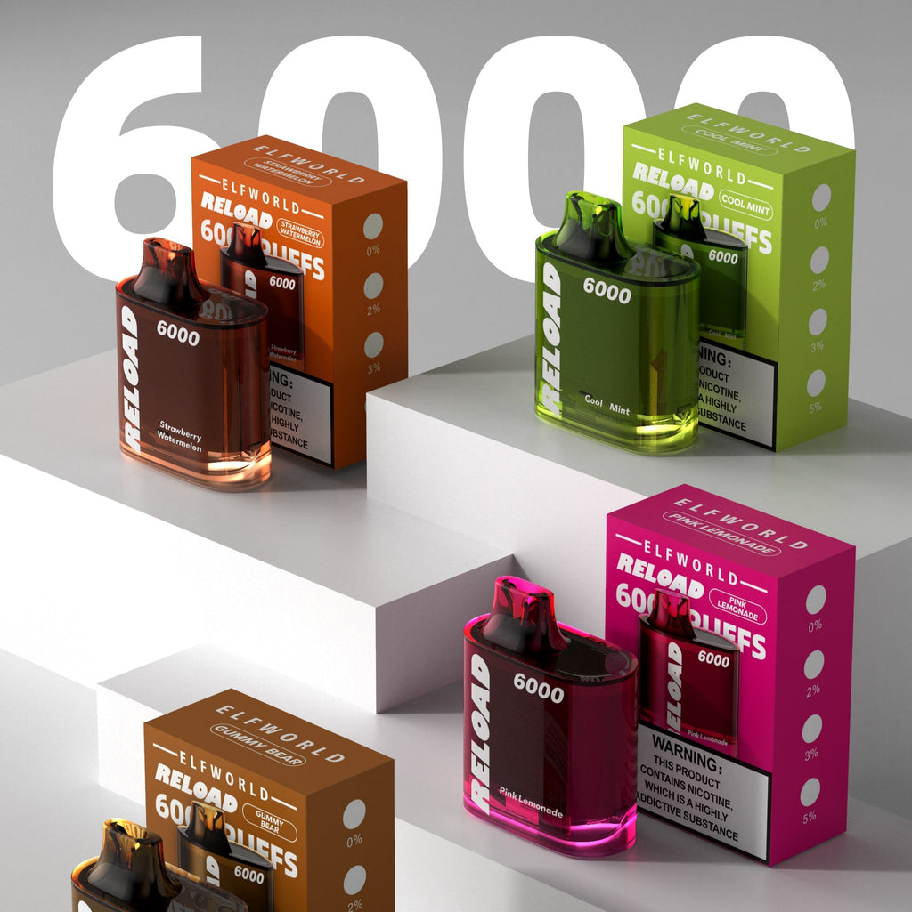 ELFWORLD Reload 6000 Puffs Disposable Vape Wholesale - Vapz Vape Wholesale