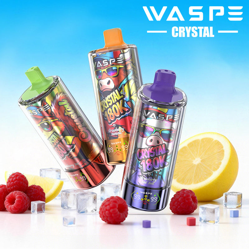 EU Warehouse WASPE Crystal 8 in 1  180K Puffs 68ml Disposable Vape Wholesale - [VzVape.com]